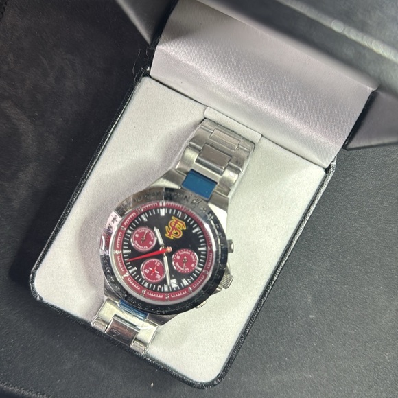 RETRO Florida State Seminoles - Collectors Watch NEW, never worn in leather box - Picture 15 of 16
